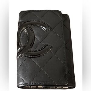 Sold‼️ Chanel Black Quilted key:Card Holder-COA included